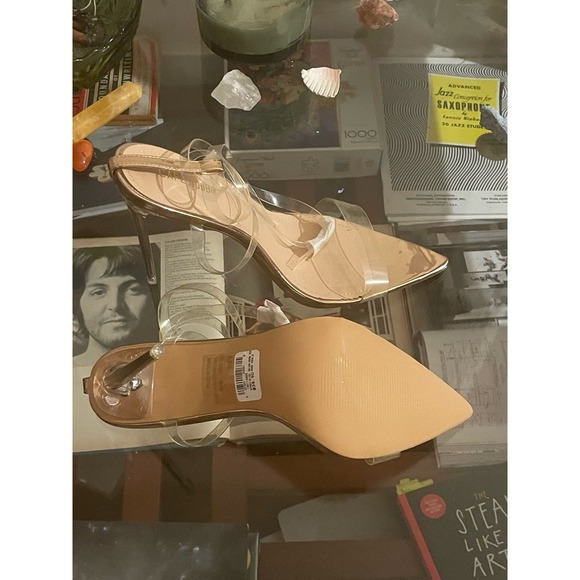 Rose Gold Cape Robbins Skins Stiletto Heels - Picture 3 of 5